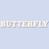 butterfly wooden letters