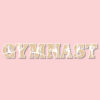 gymnast wooden letters