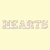 hearts wooden letters