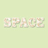 outer space wooden letters